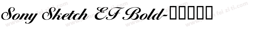 Sony Sketch EF Bold字体转换